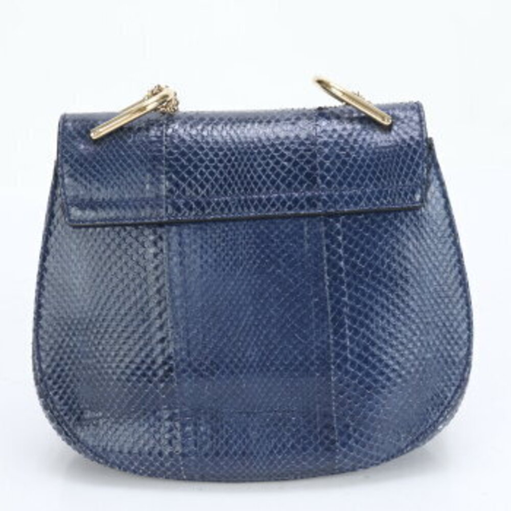 Chloe Drew python leather gold chain Shoulder Bag… - image 5